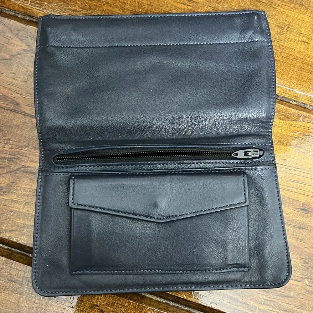 Lot of‎ 3- Genuine Vintage Leather Long Wallets